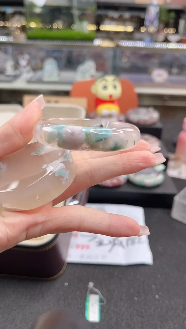 未镶嵌手镯石英质玉53圈口（赠品镯心）66121