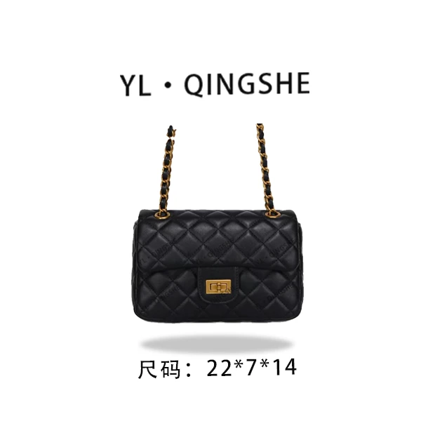 【依琳定制】女士潮流时尚经典气质手拎单肩GQ-84712-黑色