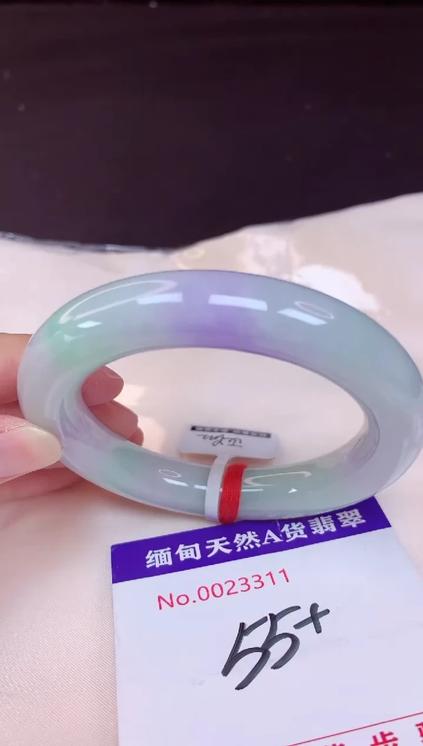 未镶嵌手镯翡翠55（48小时鉴赏期 ）