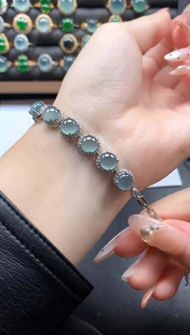 银S925镶嵌戒指翡翠51151