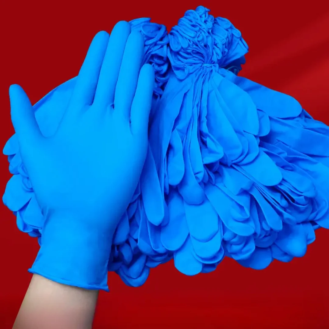 倍加易医用橡胶检查手套一次性手套食品接触认证医用橡胶乳胶洗碗餐饮丁腈手套加厚家用