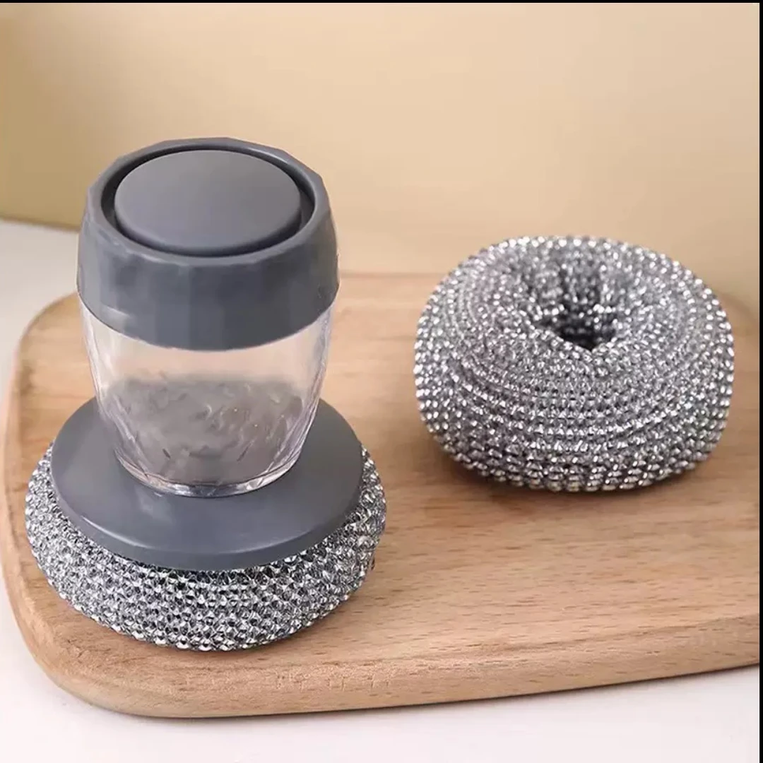 【一套➕2个替换球】刷锅神器洗锅清洁自动加液洗碗刷按压便捷去污