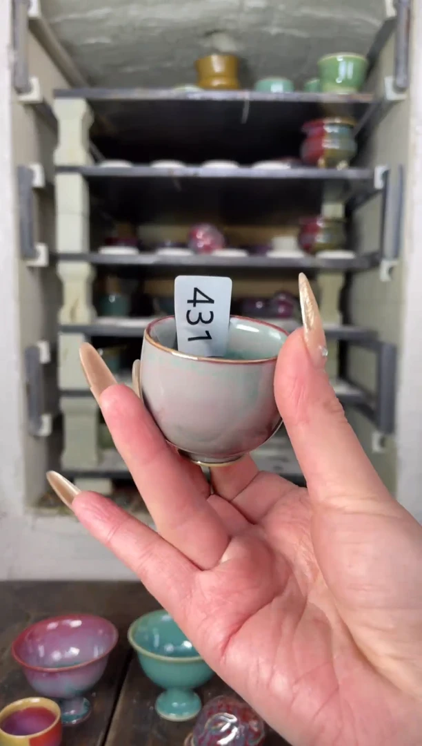 【闪购商品】摆件钧瓷手工茶器窑变