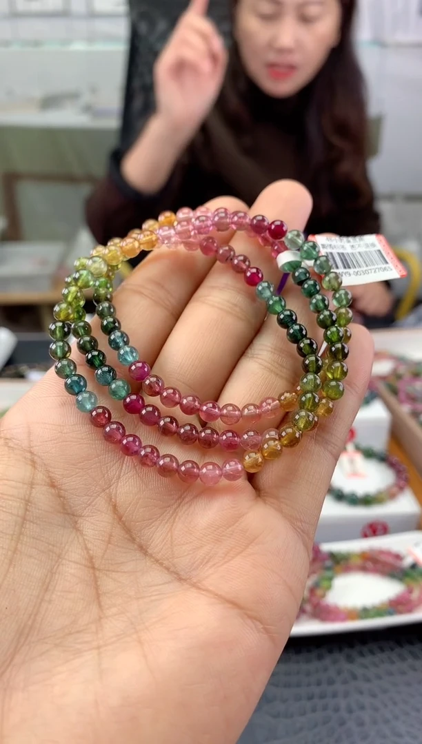 未镶嵌手串碧玺多样性发一条