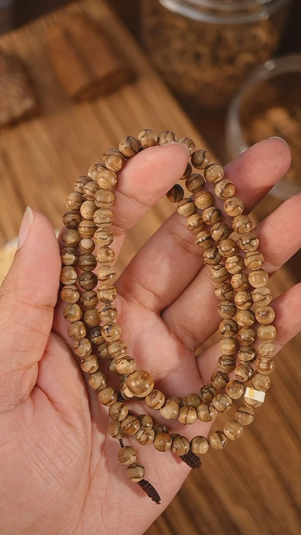 沉香手串海南虎斑结0.65-13克+xx0927