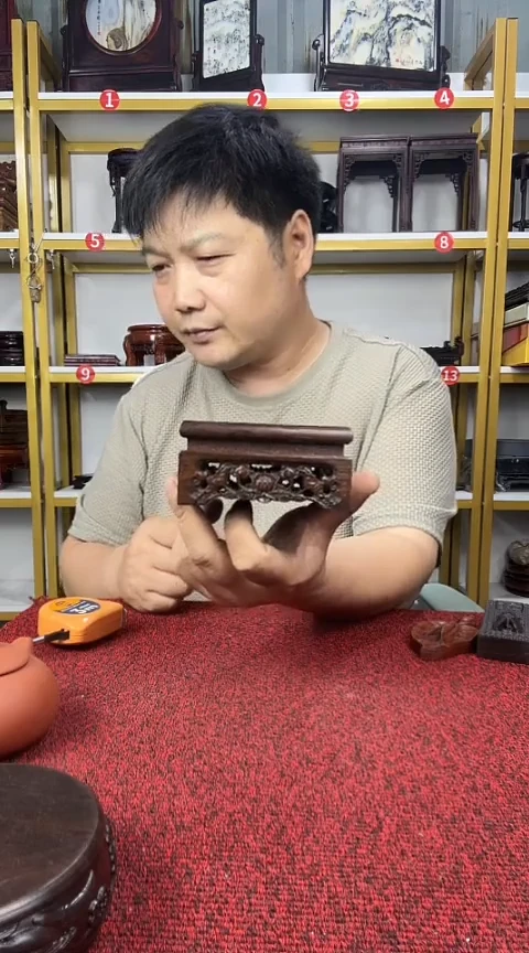 黑酸枝木类置物架大*10个非洲黑檀正方底座10CM