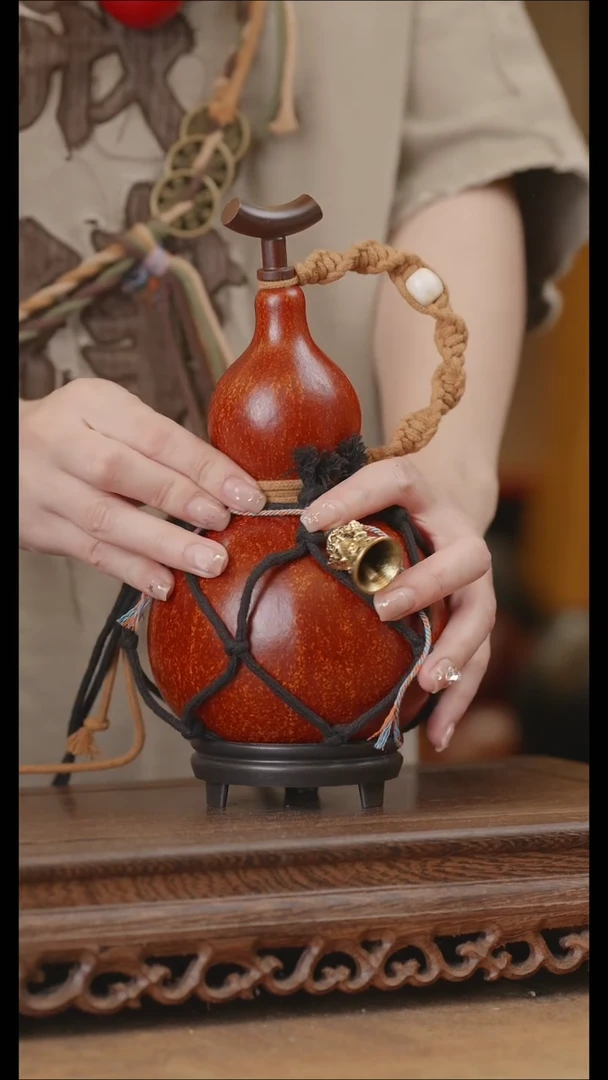 102号精品天然大漆酒葫芦一物一拍~