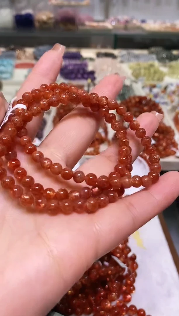 未镶嵌手链长石多样性发其一金太阳多圈