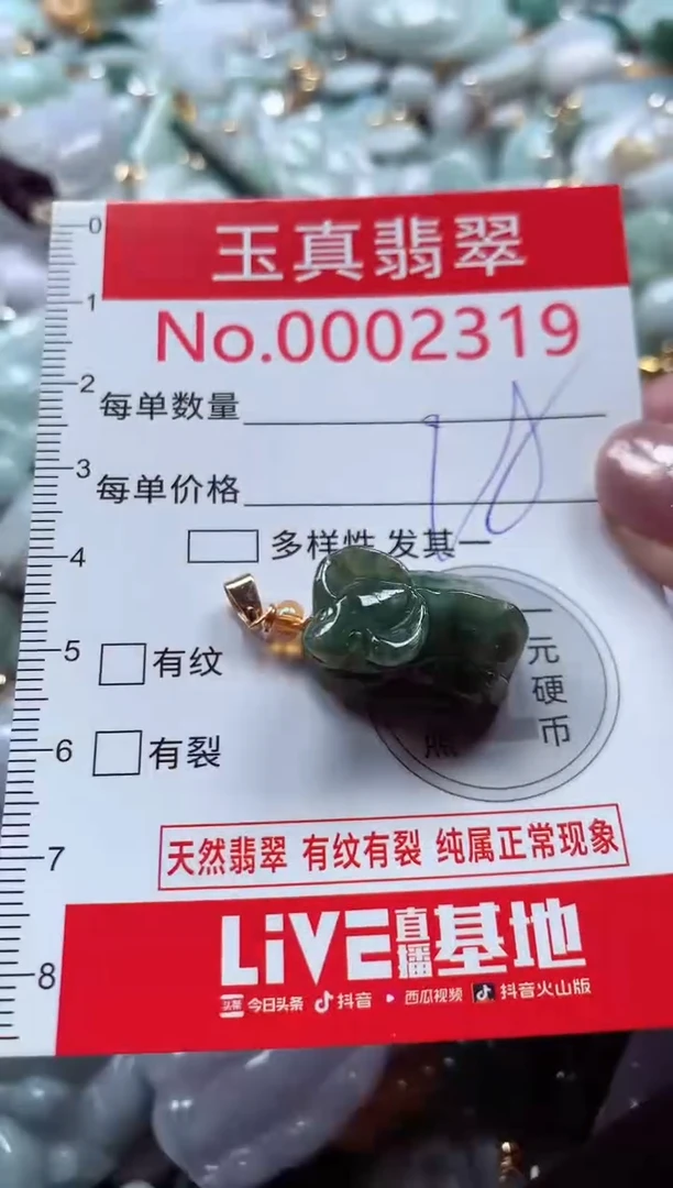 吊坠(不含链)未镶嵌翡翠2319
