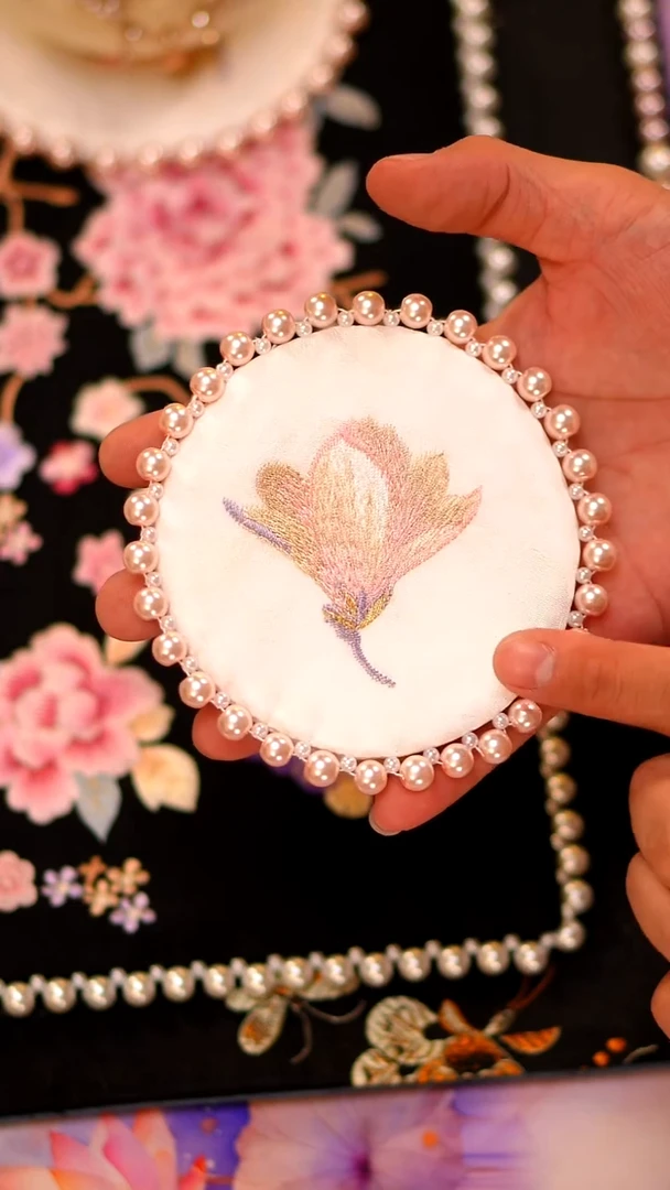 001杯垫杯垫杯垫11.5cm玉兰花