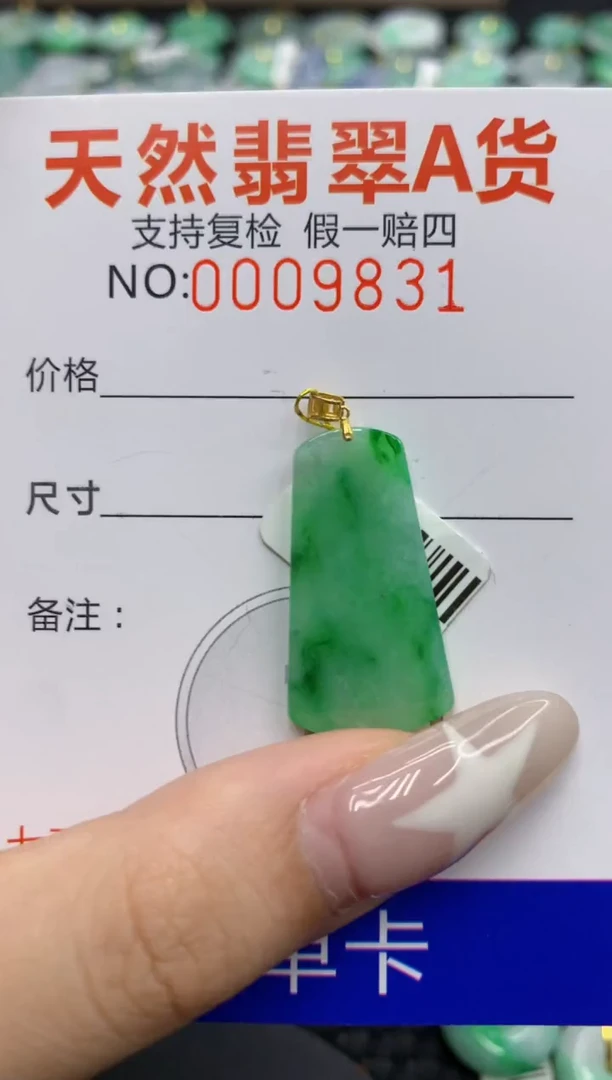 翡翠18K金镶嵌颈饰1111111111