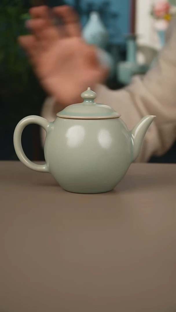 青绿官帽壶一级1