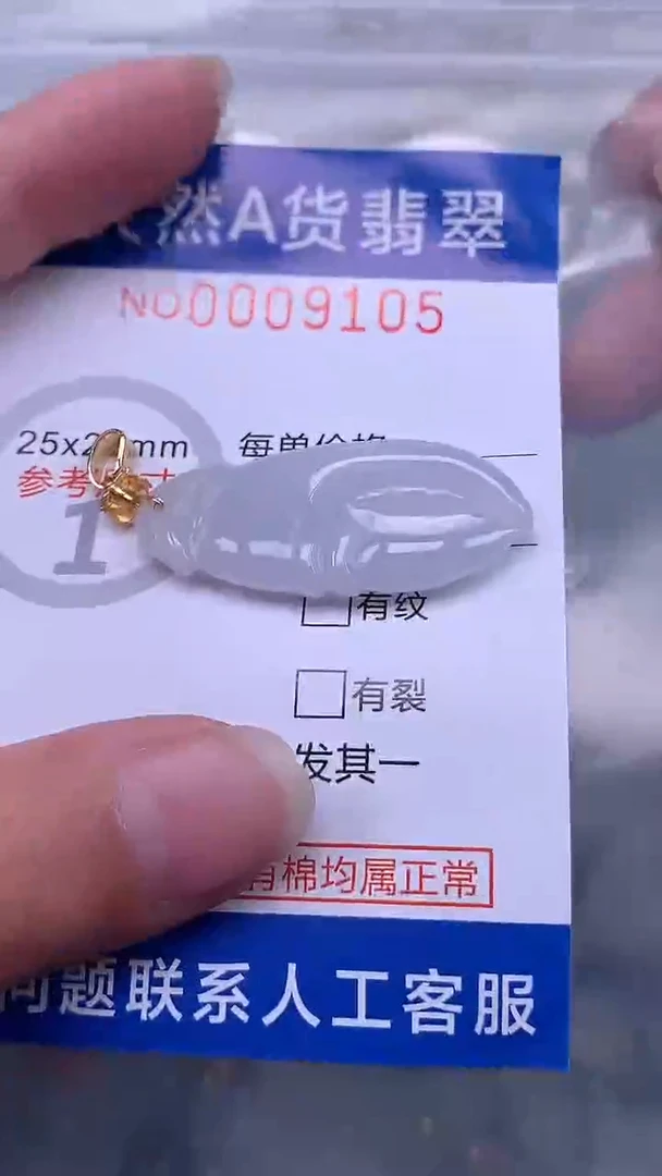 翡翠未镶嵌吊坠(不含链)1