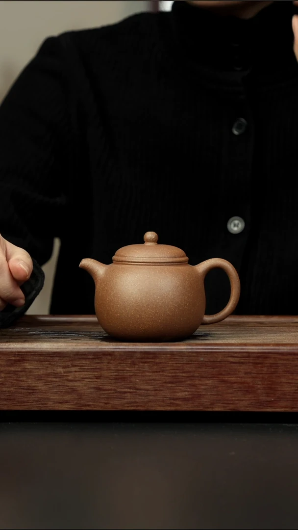 茶壶紫砂青降坡 大匏樽