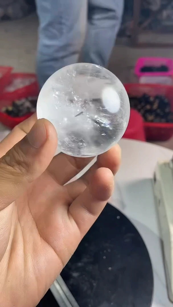 未镶嵌水晶大型摆件（非配饰）白水晶球55mm