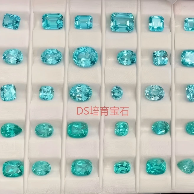 人造钇铝榴石DS实验室帕拉伊巴色培育宝石精切裸石