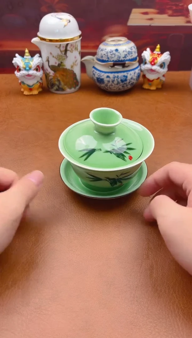 陶瓷茶具摆件旅行套组