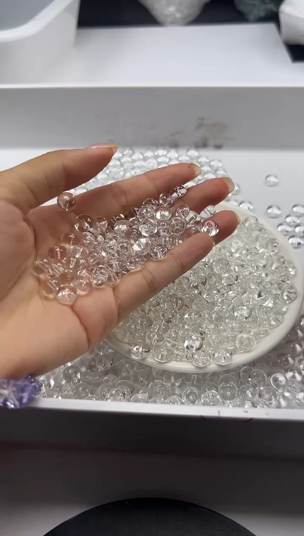 颈饰未镶嵌水晶W2301白水算盘8*4MM*30颗