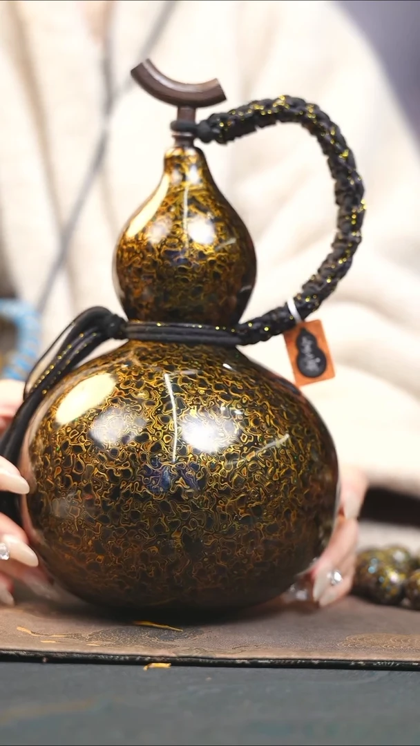 【闪购商品】XD194漆艺酒葫芦不包手串及旋转底座