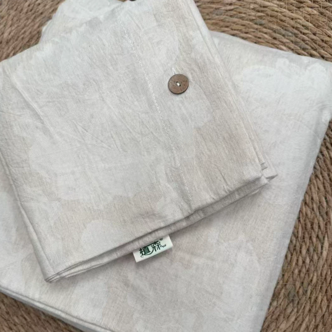 植森【棉麻四件套】栀子花开