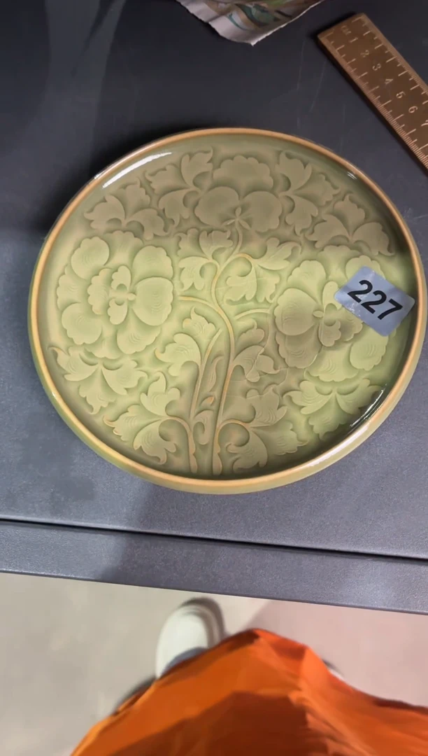 耀州窑仰山牡丹壶承微瑕227