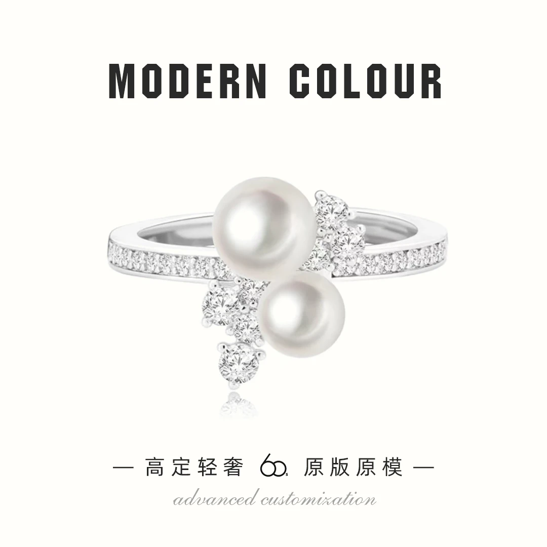 铜合金戒指 首饰如意葫芦珍珠精致气质小众百搭不掉色开口戒指环