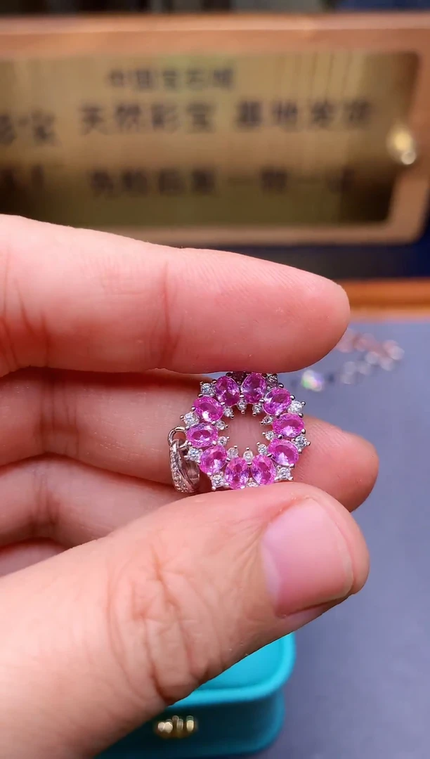 【闪购商品】蓝宝石颈饰银S925镶嵌........