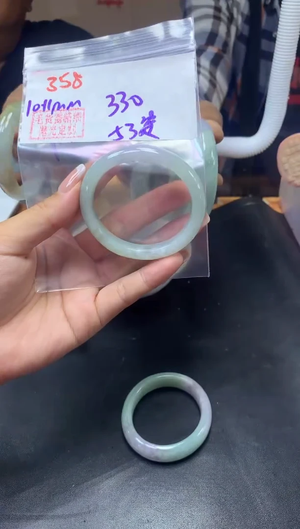 未镶嵌定制翡翠358手镯53贵+330元+拍一发一