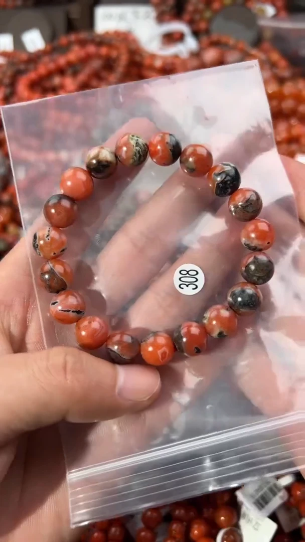 南红玛瑙手串未镶嵌10