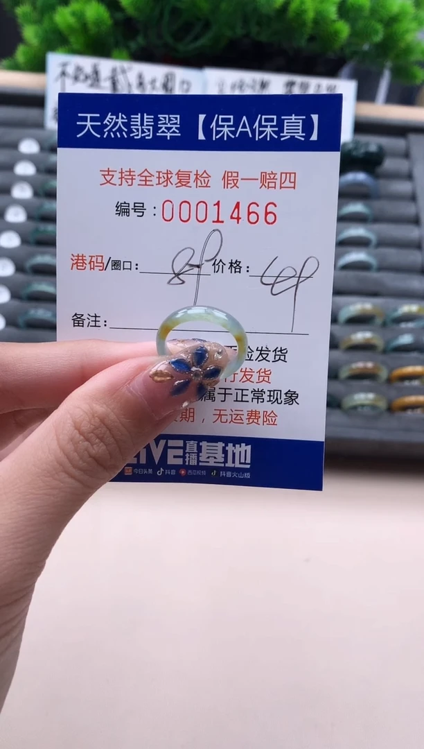 未镶嵌戒指翡翠  1466