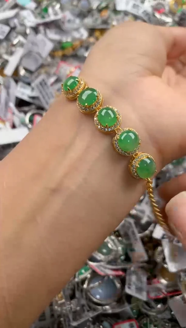 银S925镶嵌戒指翡翠333---4