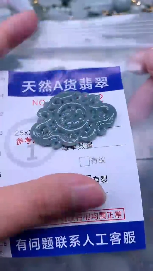 翡翠未镶嵌吊坠(不含链)1