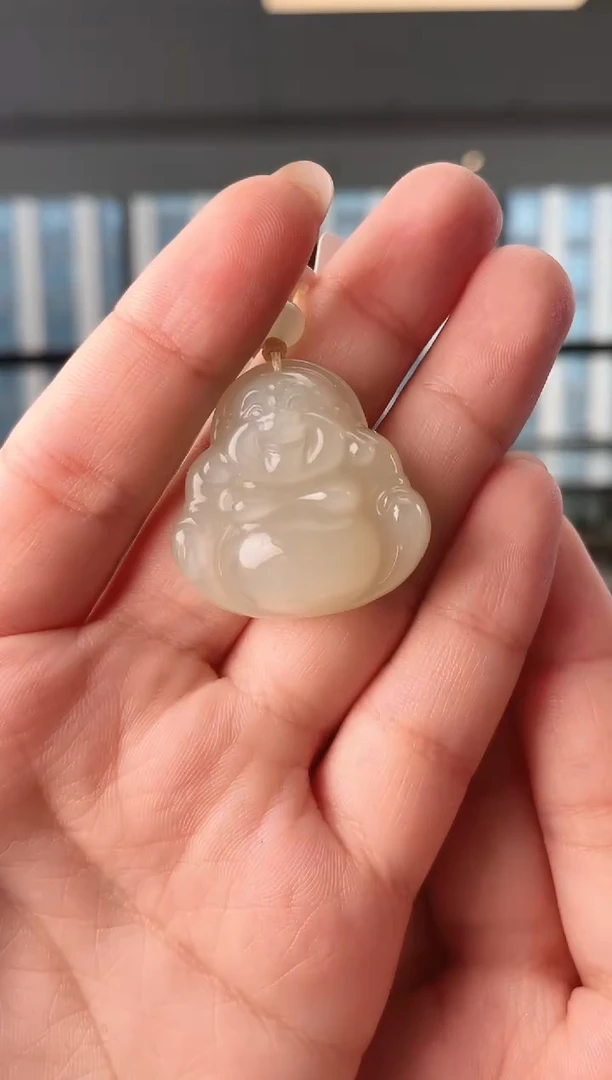 颈饰未镶嵌和田玉30佛公 多样性发其一