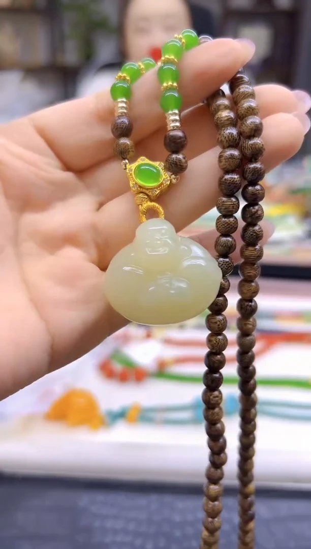 毛衣链未镶嵌和田玉DIY款M443