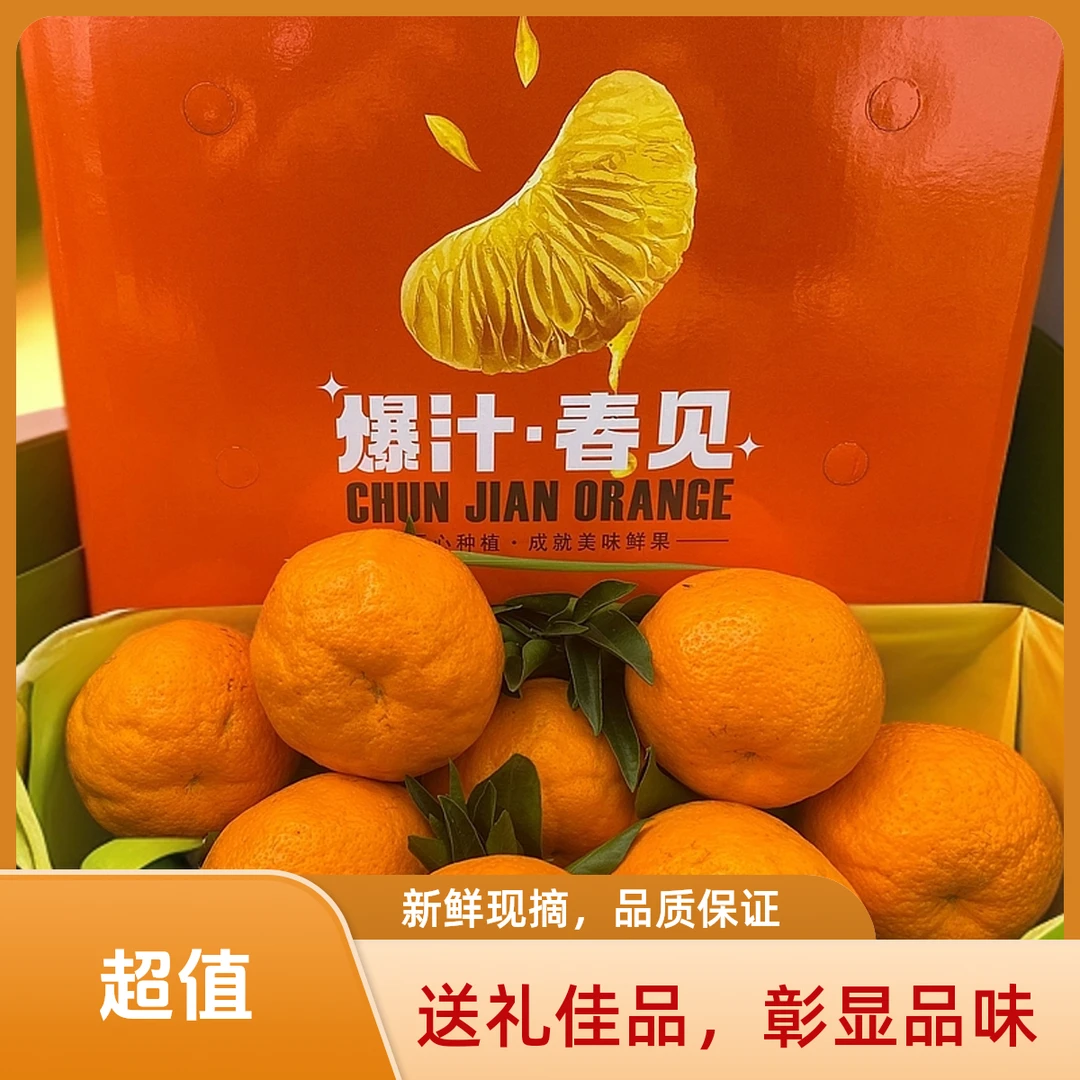 【精选四川春见耙耙柑】新鲜甜橘子薄皮多汁水果礼盒装