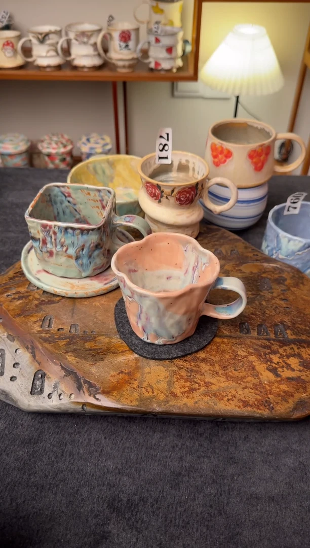 颜色釉杯杯681景德镇颜色釉杯杯