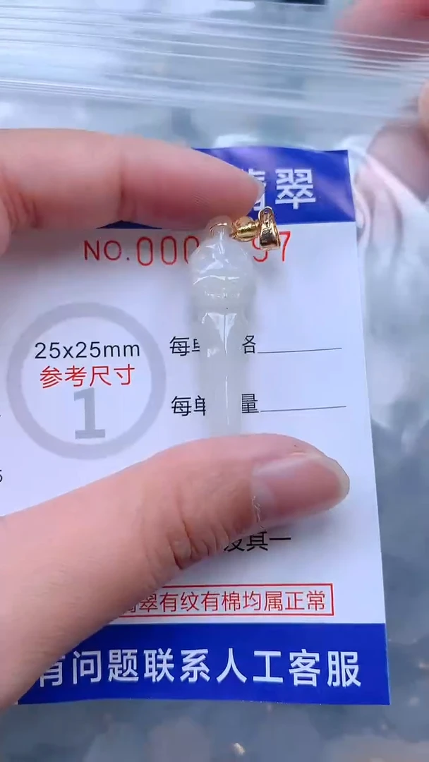 翡翠未镶嵌吊坠(不含链)1