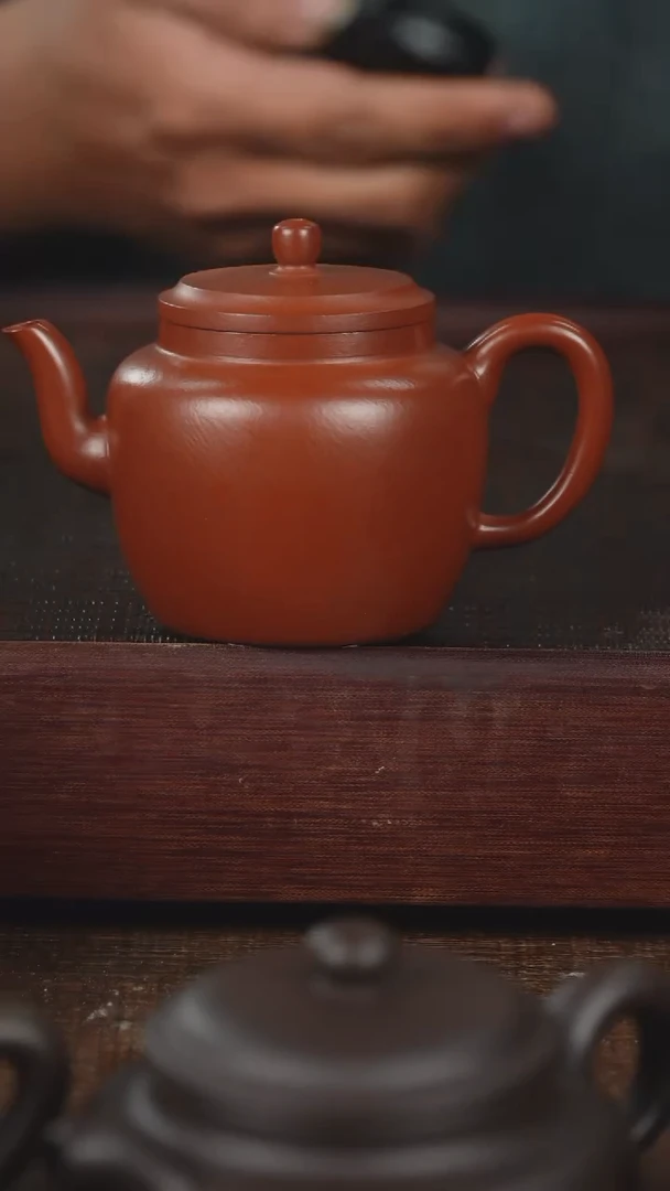茶壶紫砂嘉***练微瑕朱泥宫灯