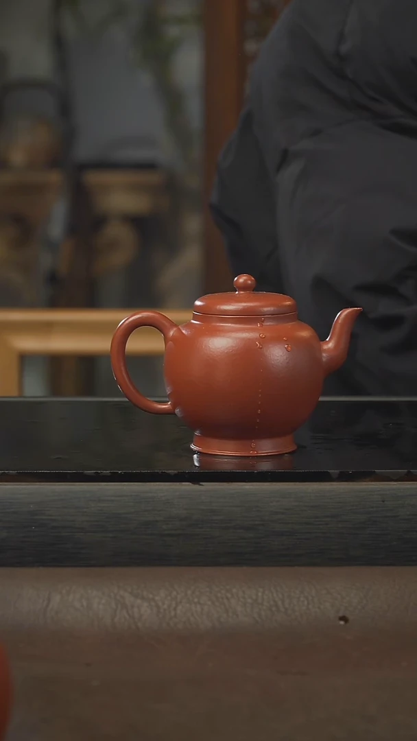 茶壶紫砂南洲高士，朱泥，170cc