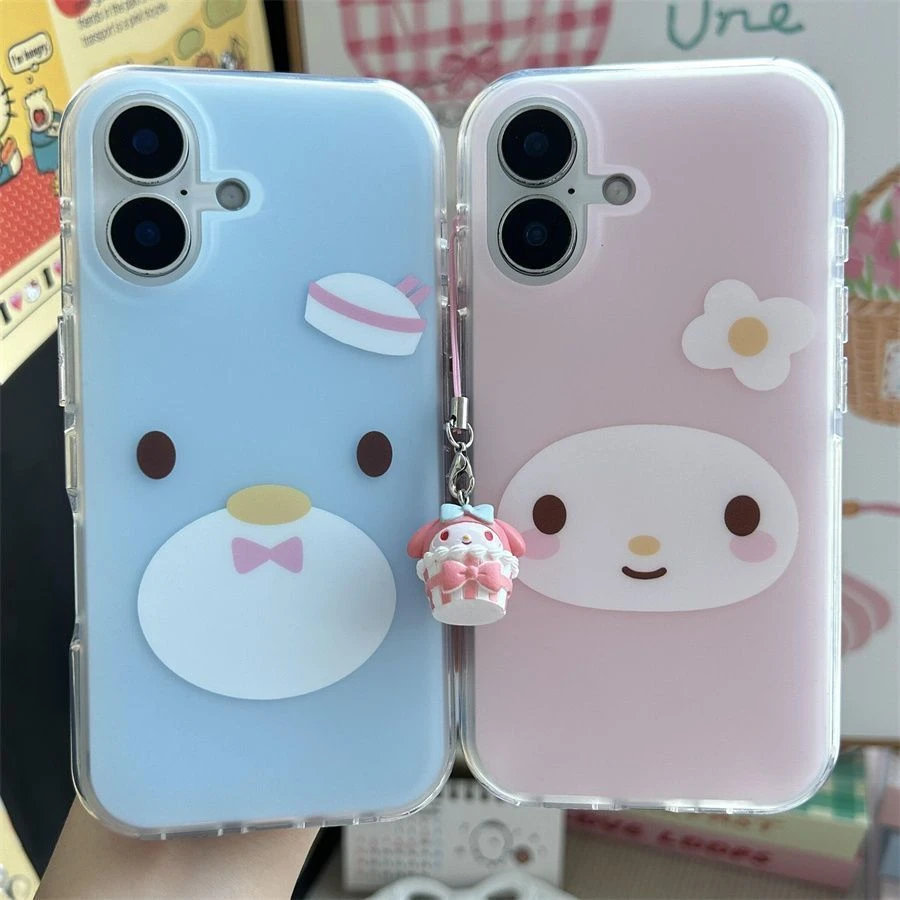 IMD双层企鹅美乐蒂适用苹果16/15华为小米OPPOVIVO荣耀情侣手机壳