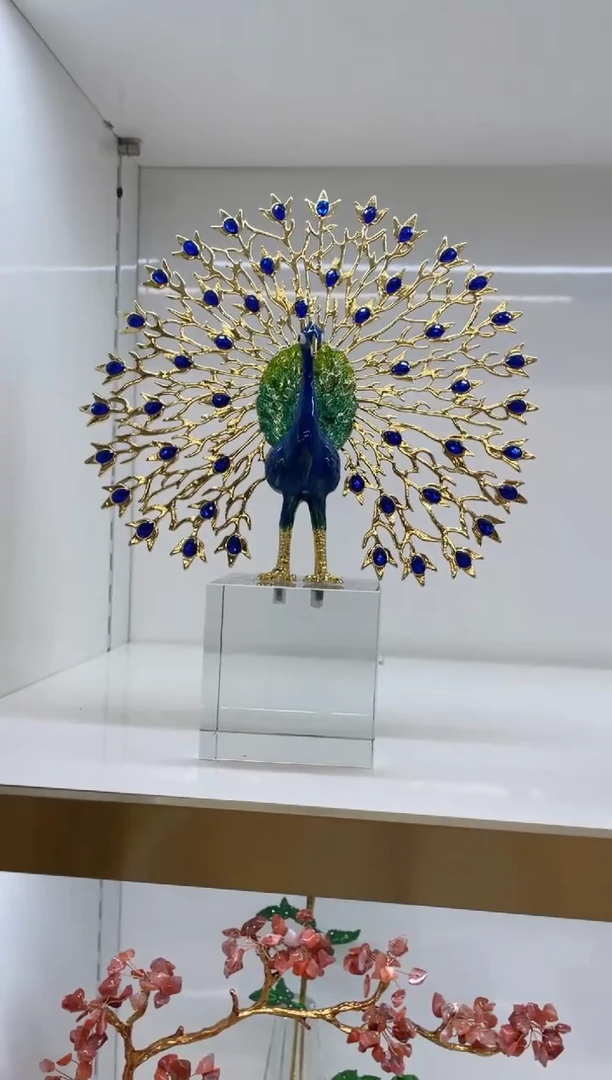锌合金珐琅彩孔雀