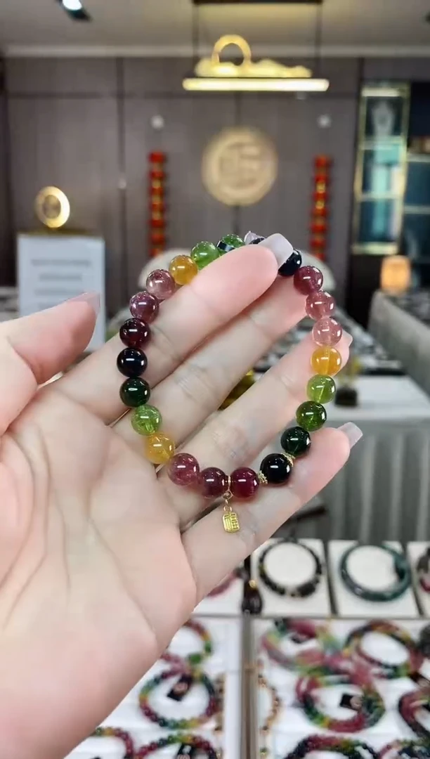 【闪购商品】碧玺单圈手串8mm+未镶嵌（多样性发一条）hon