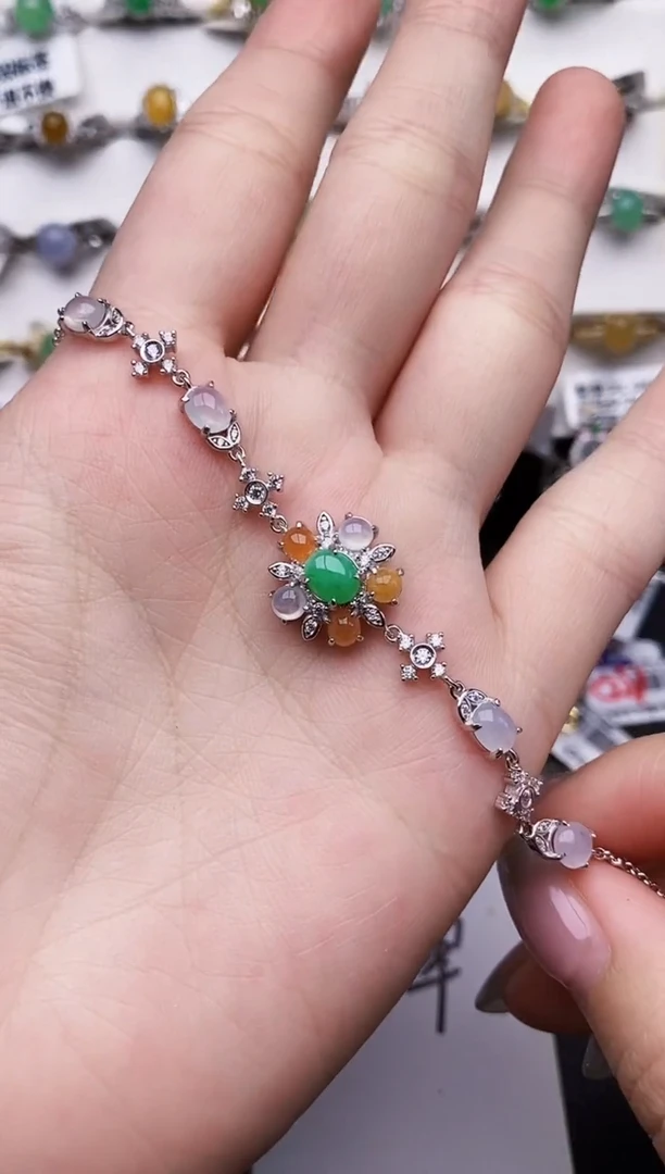 银S925镶嵌戒指翡翠212