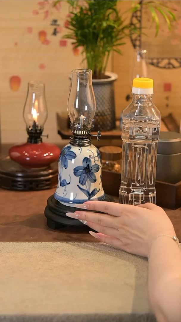 景德镇陶瓷油灯摆件