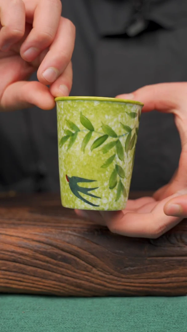 【闪购商品】瓷片29寻一缕瓷香杯釉下手工手绘瓷器