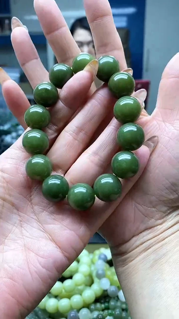 未镶嵌手串和田玉青黄口16