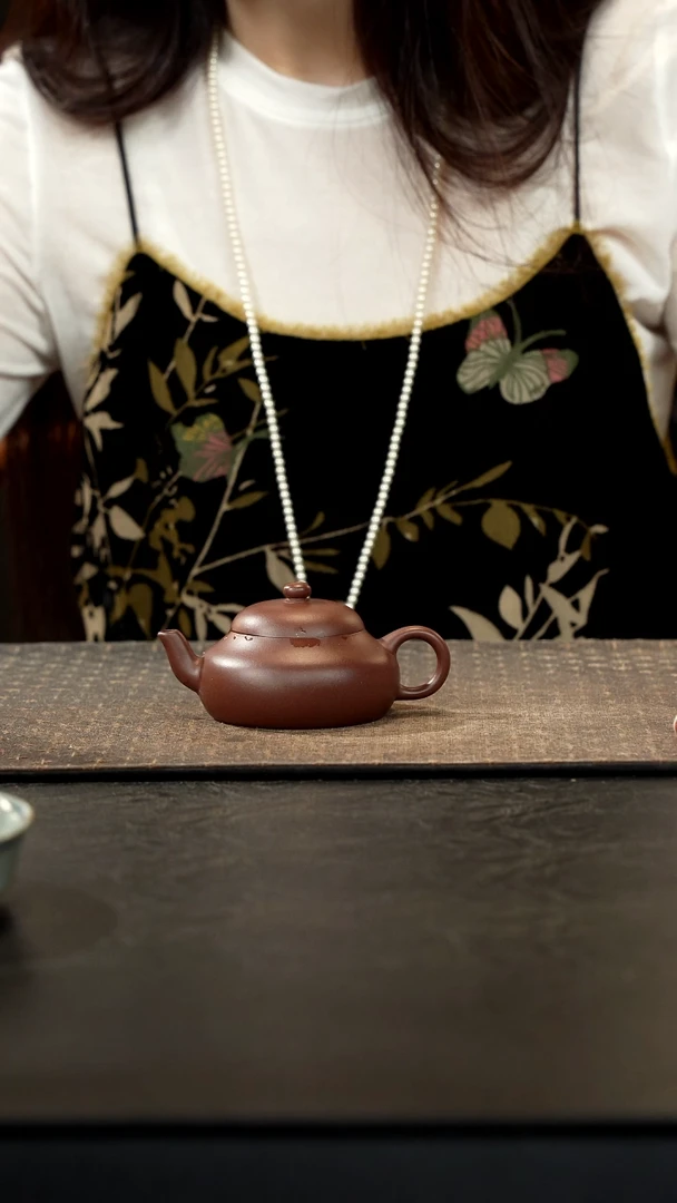 茶壶紫砂老紫泥君德壶120cc