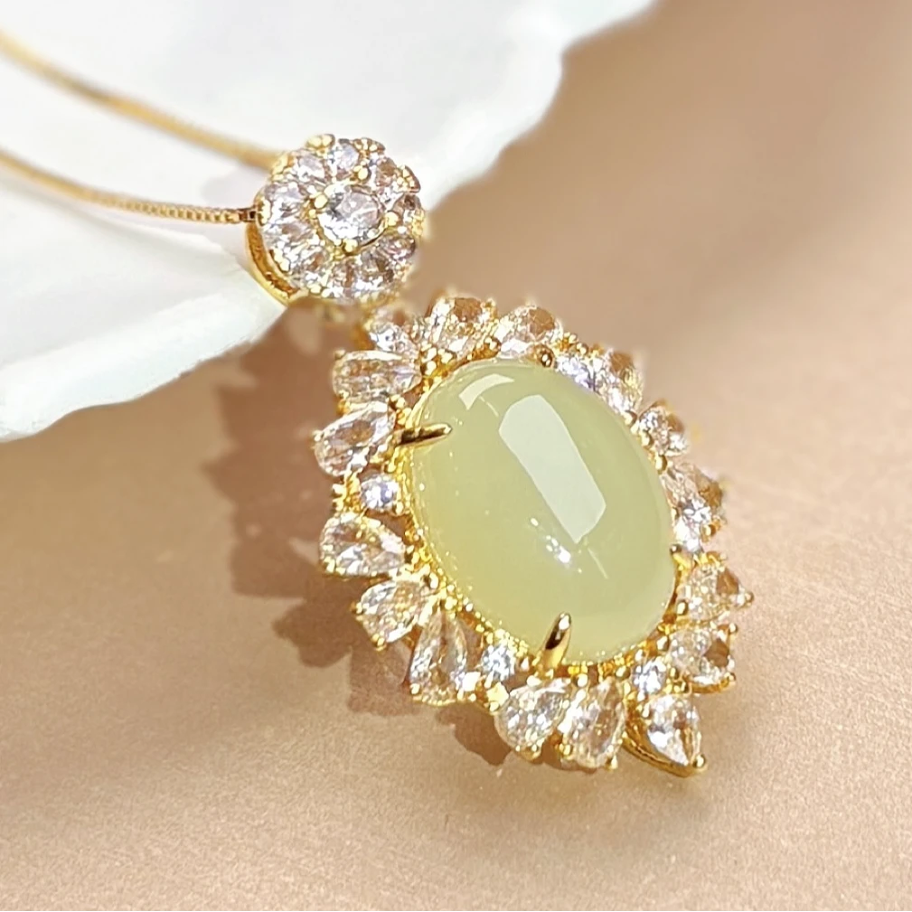 274417/天然和田玉吊坠气质时尚百搭  多样性一件发