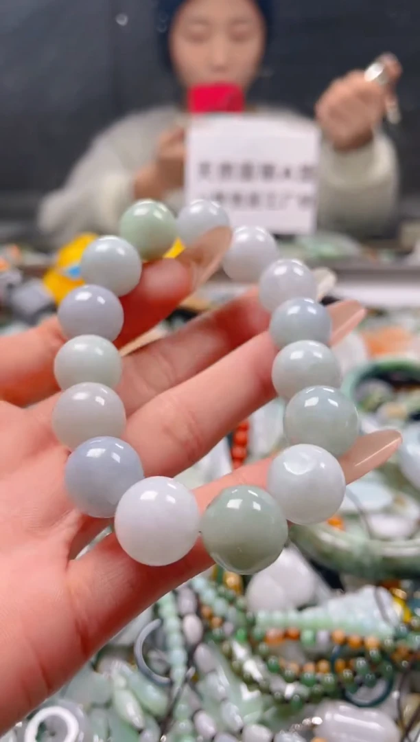 【闪购商品】翡翠颈饰未镶嵌13-14MM/R/翡翠A货一图一物