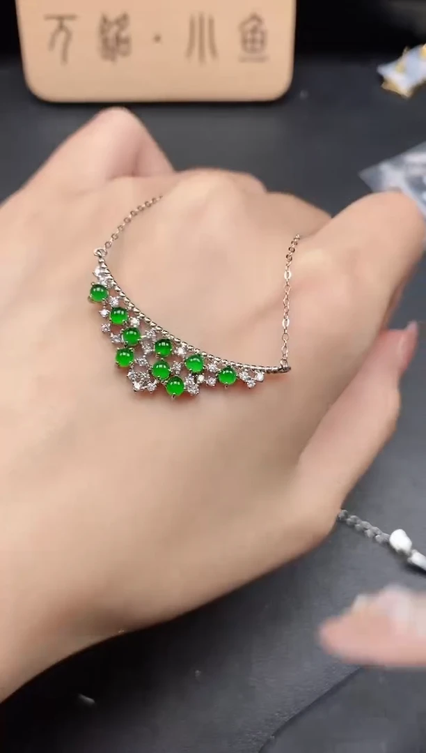 翡翠戒指银S925镶嵌51511